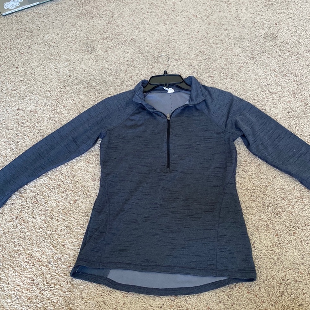 Gray athletic pullover